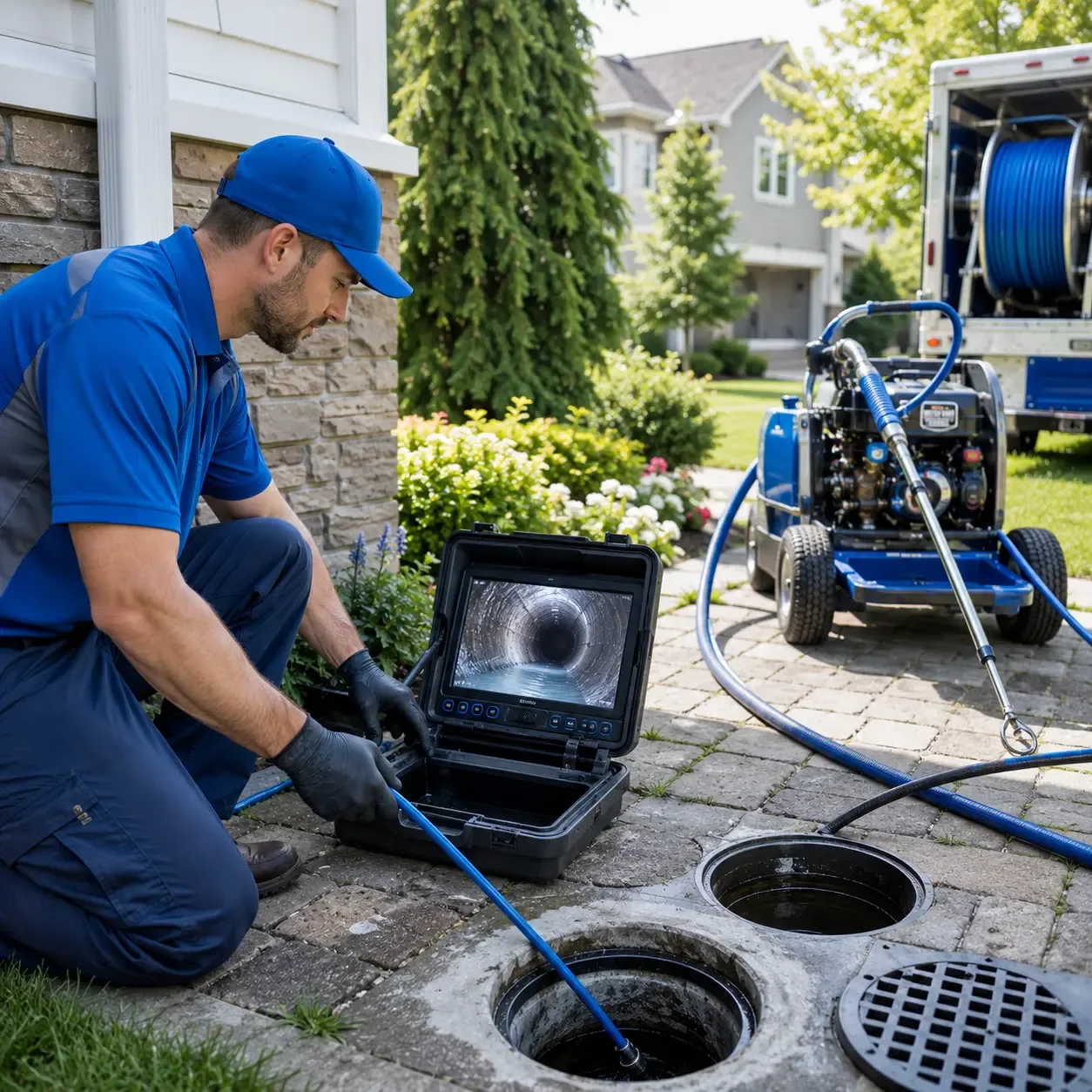 Outdoor drain cleaning professionals serving Lakeland, MI